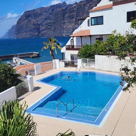 Apartment Mit Sonnenterrasse Und Panorama - Meerblick, 5 Min. Von Hafen + Strand Acantilado de los Gigantes Buitenkant foto