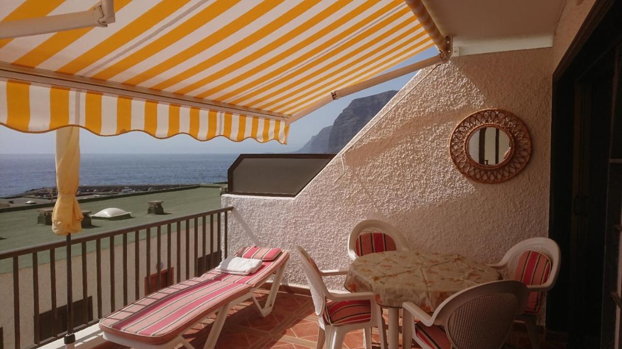 Apartment Mit Sonnenterrasse Und Panorama - Meerblick, 5 Min. Von Hafen + Strand Acantilado de los Gigantes Buitenkant foto