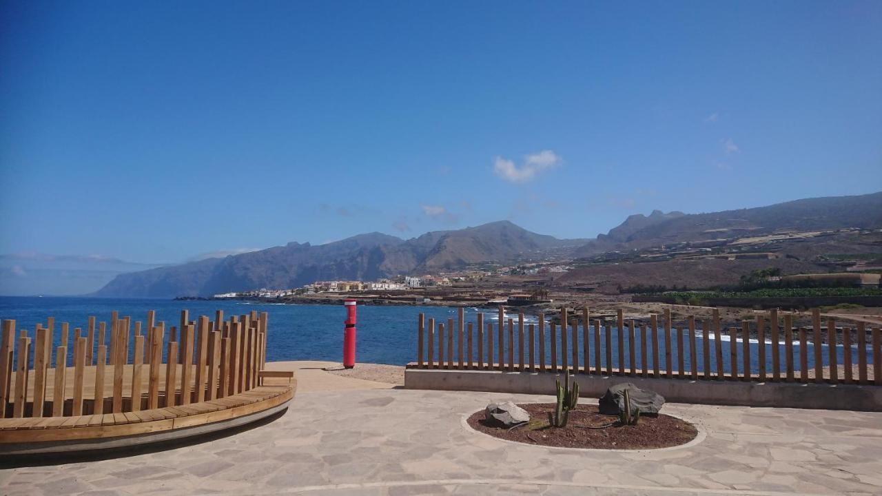 Apartment Mit Sonnenterrasse Und Panorama - Meerblick, 5 Min. Von Hafen + Strand Acantilado de los Gigantes Buitenkant foto