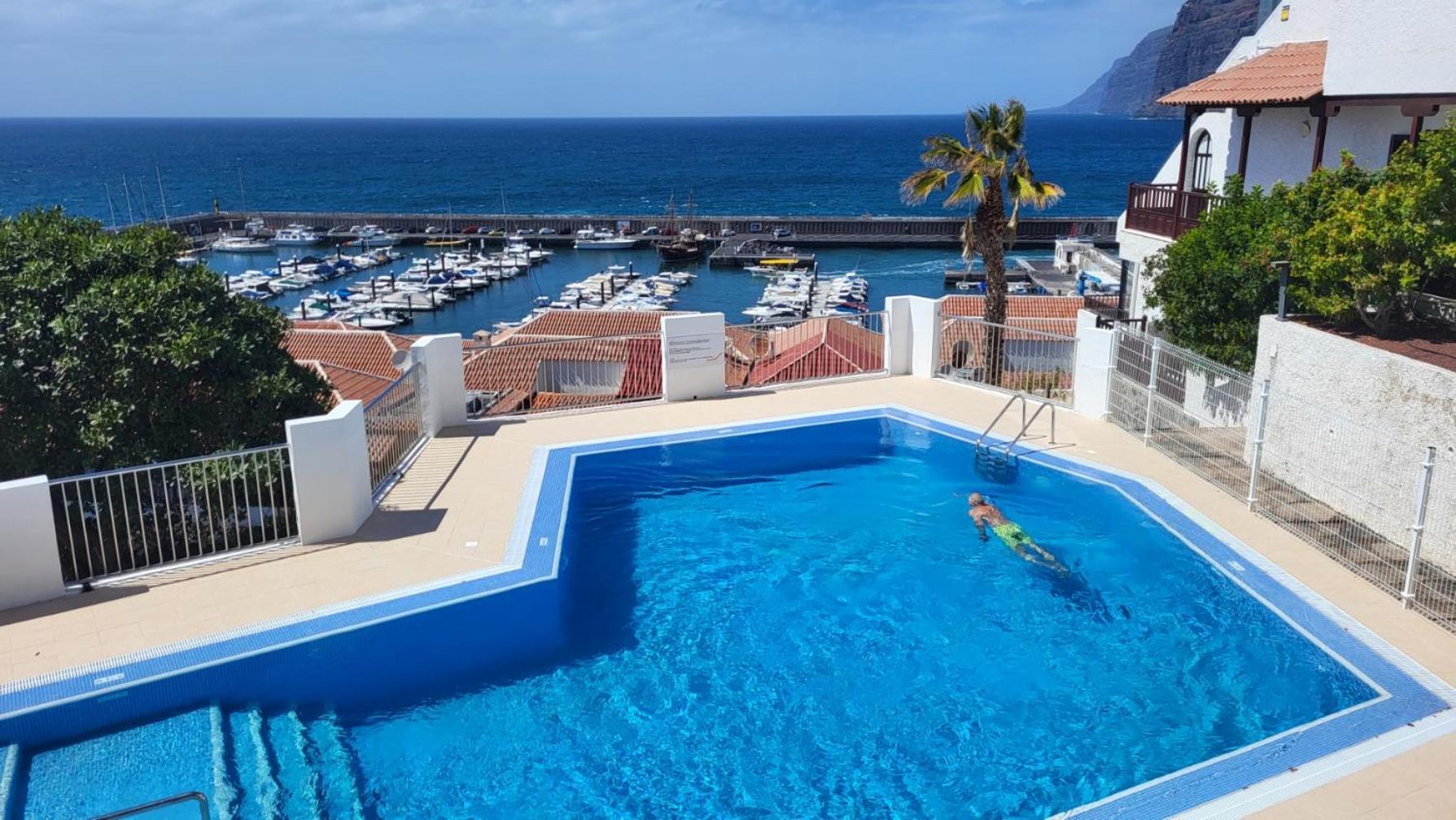 Apartment Mit Sonnenterrasse Und Panorama - Meerblick, 5 Min. Von Hafen + Strand Acantilado de los Gigantes Buitenkant foto